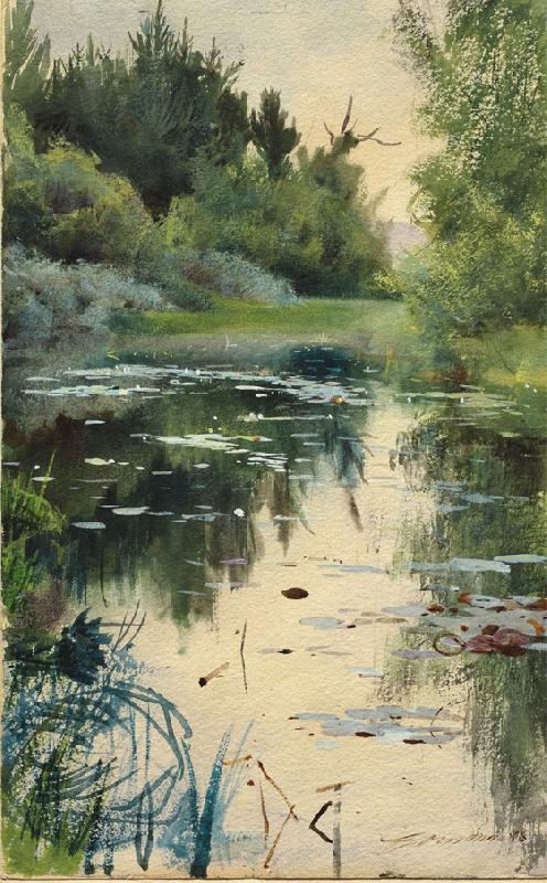 Anders Zorn Landscape Study oil painting picture